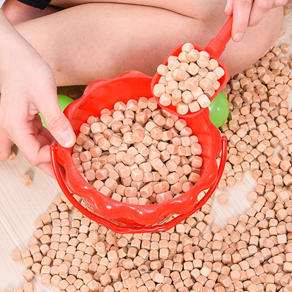 MAGICLULU Wooden Letters Square Wood Dice 50pcs Wooden Blank Six- Sided Dice Unfinished Wooden Blank Dice Wooden Cubes Wooden Square Blocks for DIY MAGICLULU