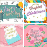 RIANCY Double Line Outline Markers 12 Colors Outline Metallic shimmer Markers Pens for Lettering, DIY Art Drawing Greeting Cards Craft Pens Projects RIANCY