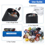 Leegol Electric Rock Tumbler Double Drum 6LB Lapidary Polisher Leegol Electric