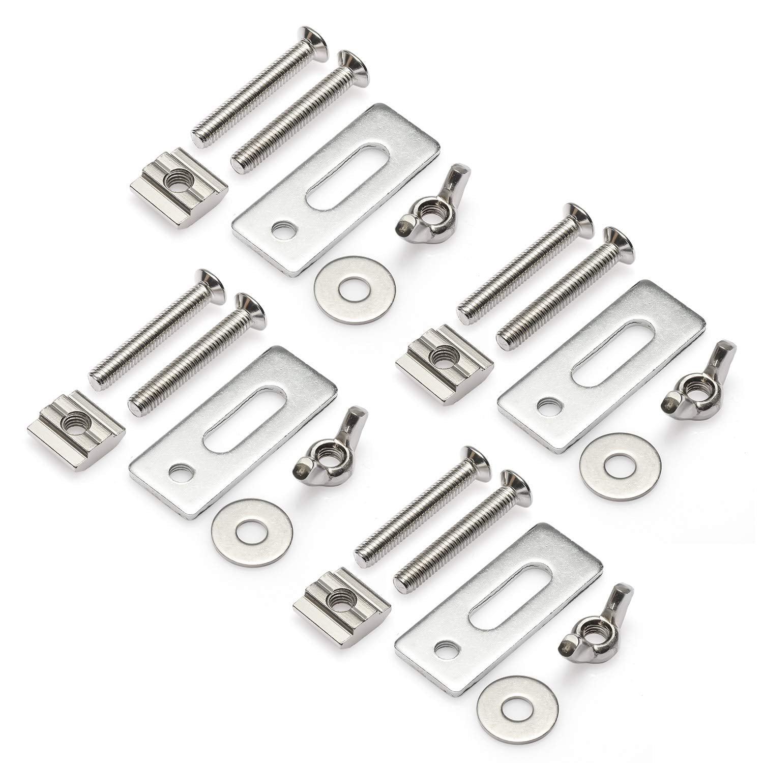 Genmitsu 4PCS T-track Mini Hold Down Clamp Kit, Compatible with 3018-PRO/3018-MX3/3018-PROVer CNC Router Machine Genmitsu
