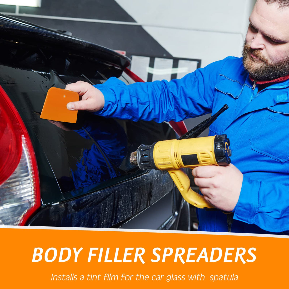 Frienda Body Filler Spreaders Automotive Body Fillers Plastic Auto Spreader Auto Body Spreader for Applying Fillers Putties Glazes Caulks and Paint Frienda