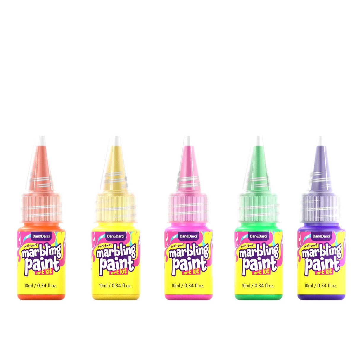 Marbling Paint Art Kit for Kids - Arts and Crafts Gifts for Girls & Boys Ages 6-12 Years Old - Craft Kits Set - Best Paint Gift Ideas Activities Toys Dan&Darci