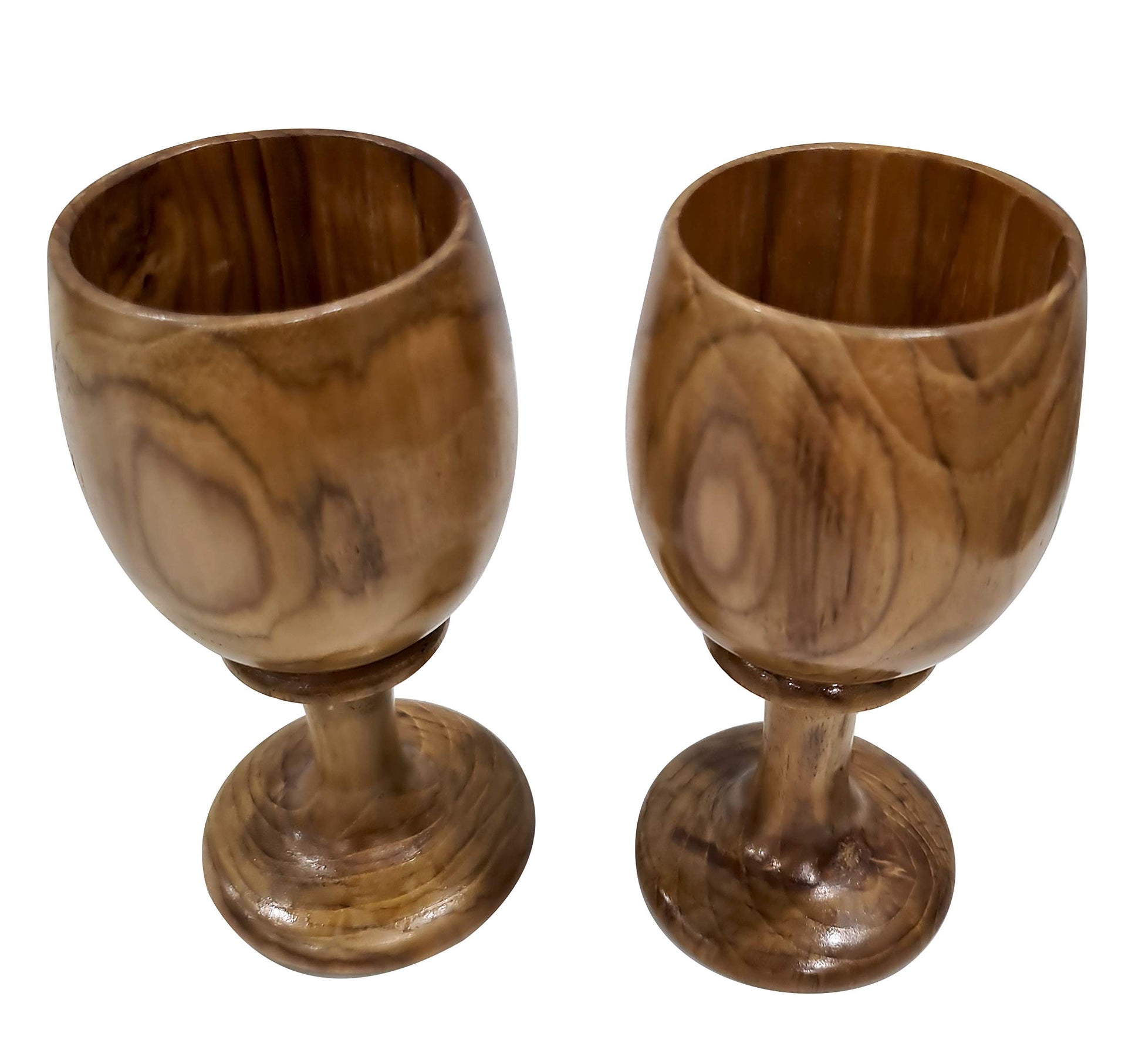 collectiblesBuy Vintage Wooden Wine Goblet Handmade Wood Toasting Glass Kitchen & Bar Accessories Wooden Glasses Set Of 2 for toast - WoodArtSupply