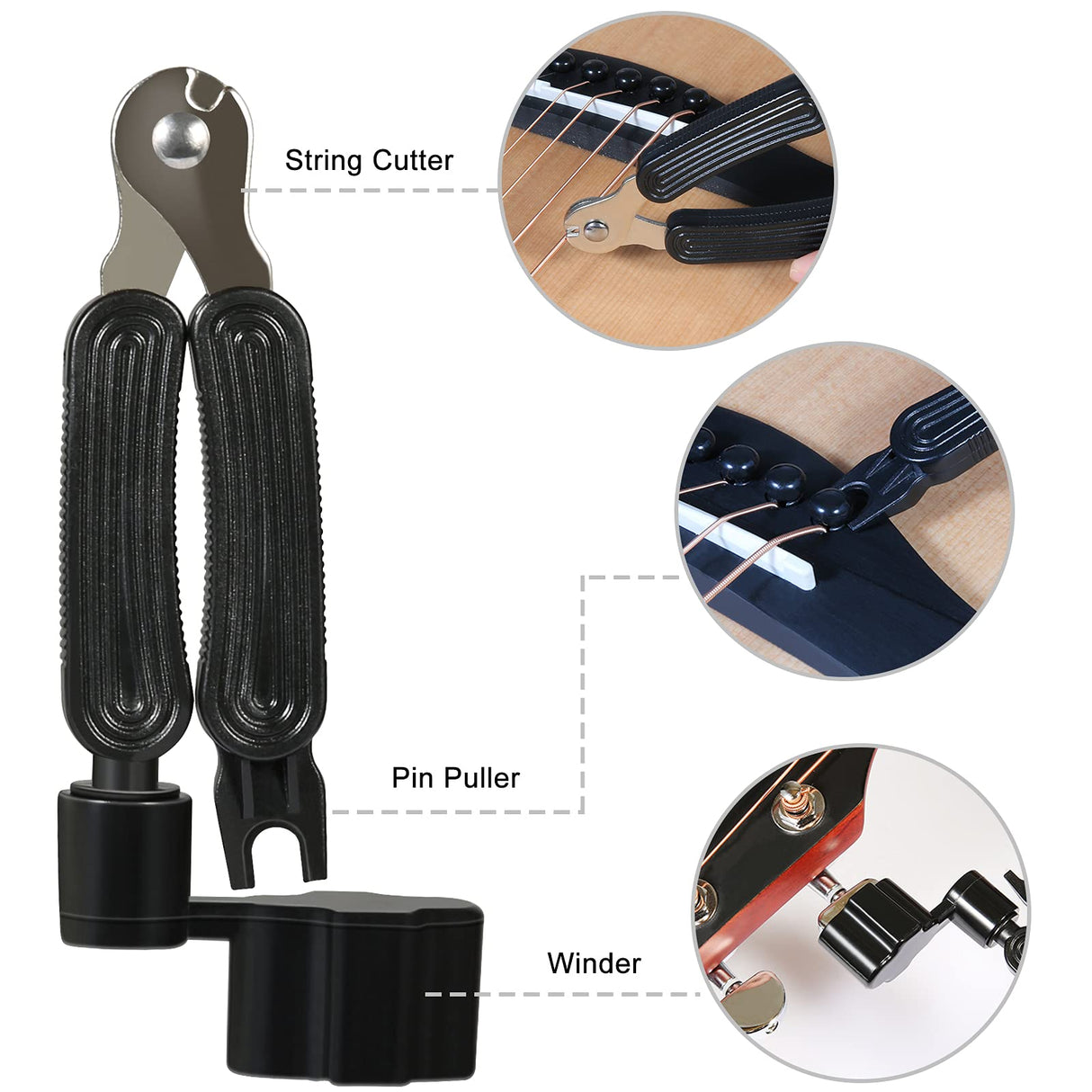 Hricane Guitar Work Mat Kit+Two Heights Guitar Neck Support Rest+Guitar String Winder and Cutter Tool - Guitar Workstation Repair Maintenance of Hricane