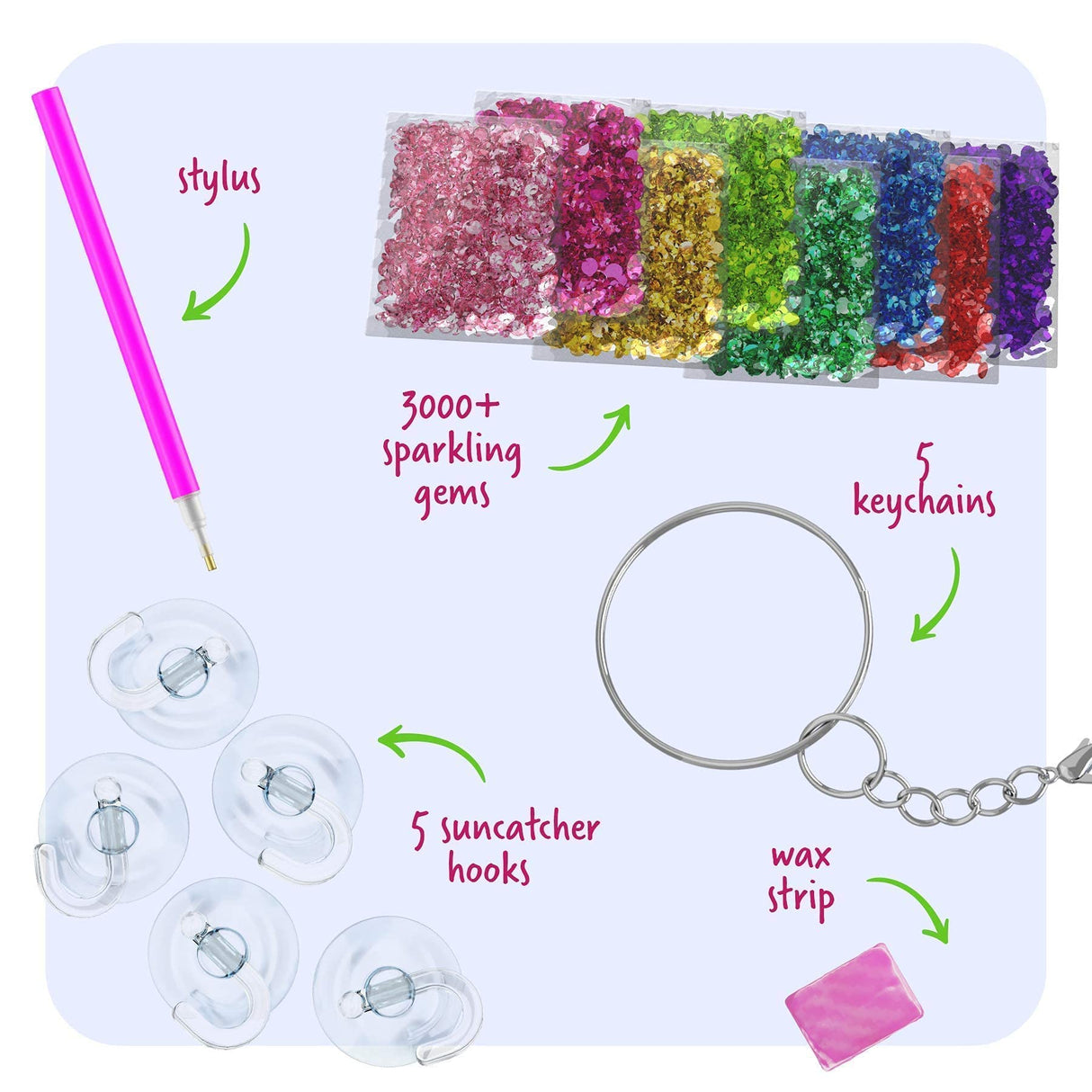 Gem Art, Kids Diamond Painting Kit for Kids - Big 5D Gems - Arts and Crafts - Girls and Boys Ages 6-12 - Gem Painting Kits - Best Tween Gift Ideas Dan&Darci