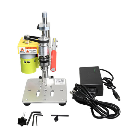 Electric Mini Drill Press, Precision Benchtop Drill Press, Two-way Hand Drill Press, 7 Speed Drilling Machine w/ B10 Chuck for 0.6-6mm Bits, Mefape Mefape