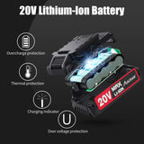 AVID POWER 20V Cordless Drill Set 320 In-lbs Torque Power Drill/Driver Kit with 41pcs Accessories and Drill Brush, 2 Variable Speed, 3/8'' Keyless AVID POWER