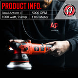 Adam's Polishes SK Pro 15mm Car Polisher - Professional Buffer Polisher For Car Detailing | Use W/Car Polish, Polishing Compound, or Car Scratch Adam's Polishes