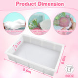 YOILES Resin Molds, Rectangle Silicone Molds for Resin, Epoxy Resin Molds for Flower Preservation, Large Resin Mold for DIY Wedding Bouquet YOILES