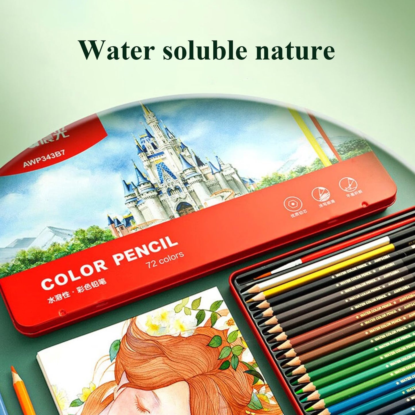 M&G 72 Colored Pencils for Adults Coloring, Professional Vibrant Artists Pencil Drawing Drawing Supplies Sketching Pencils Coloring Kits, Kids Art