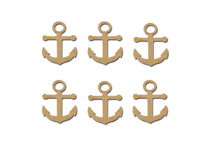 Artistic Craft Supply Anchor Cut Outs Unfinished Wood Mini Anchors 2.5" Inch 6 Pieces ANCH-06
