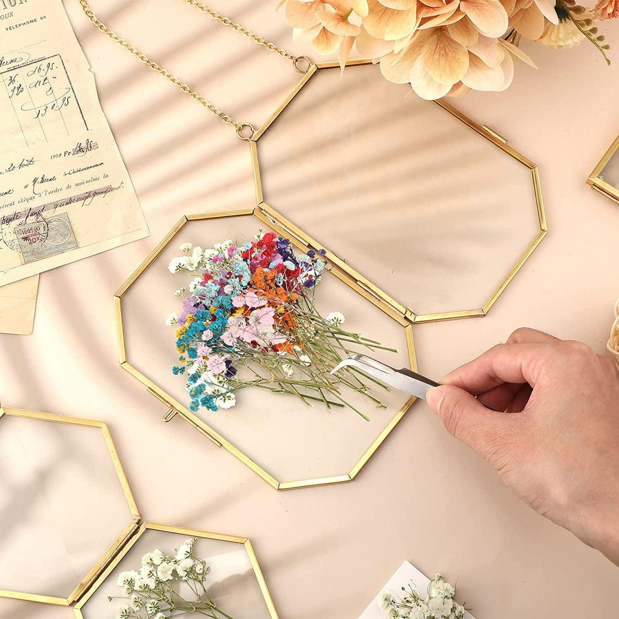 200 Pcs Resin Dried Flowers for Resin Dried Baby'S Breath Flowers Real Natural Pressed Flowers Gypsophila Bouquet Gypsophila Branches for Card Making WoodArtSupply