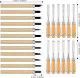 24Pcs Wood Carving Chisel Set Wood Carving Kit Including Small and Large Size Wood Carver Set WoodArtSupply