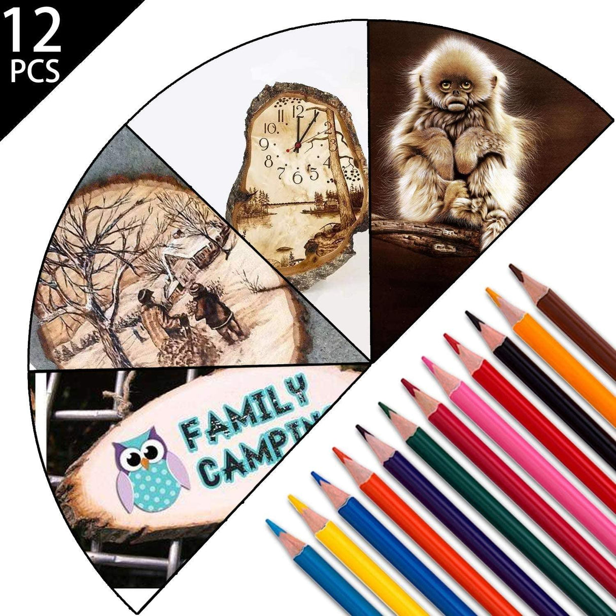 96Pcs Wood Burning Kit, Professional Wood Burner Pen Tool, Creative Tool Set Adjustable WoodArtSupply