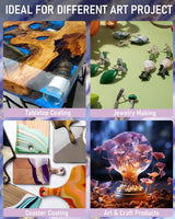 Nicpro 1.5 Gallon Epoxy Resin, High-Capacity Clear Resin Kit for Table Top, Jewelry, Molds, No Bubbles Casting Coating Art Resin Kit for Beginner, WoodArtSupply