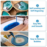 Epoxy Resin 1 Gallon Kit, Crystal Clear Epoxy Tabletop Resin Self Leveling, Bubbles Free and Anti-Yellowing, Rivertop Resin 1 Gallon 2 Part Epoxy for WoodArtSupply