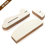 20 Pack DIY Model Wooden Airplane Nature Wood Plane Balsa Wood Planes Handicraft Plane WoodArtSupply