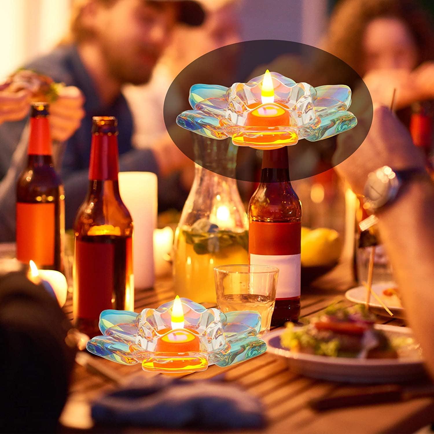 Lotus Tealight Candles Holders Resin Mold, Flower Candlestick Epoxy Casting Silicone Molds for DIY Jewelry Box, Trinket Container, Candy Box Home WoodArtSupply