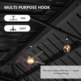 Aoxun 12' X 20' Hardtop Gazebo, Galvanized Steel Double Top, Aluminum Metal Gazebo with Curtains and Netting, Permanent Gazebo Pavilion for Wedding, Aoxun