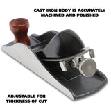 GreatNeck G2 7-Inch Adjustable Block Plane Great Neck