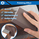 smseace 12pcs 5-Values Sanding Blocks 60/80/120/180/220 Grit Sanding Sponges Washable and Reusable Coarse/Medium/Fine/Superfine Sandpaper Block for smseace