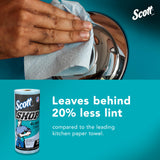 Scott 32896 Shop Towels, Glass, 1-Ply, 8.6-Inch x 11-Inch, Blue, 90 Sheets/Roll, 12 Rolls/Carton SCOTT SHOP ORIGINAL