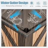 Aoxun 12' x 20' Permanent Hardtop Gazebo with Galvanized Steel Double Roof and Aluminum Frames Outdoor Large Pavilion Gazebo for Patio Deck Garden, Aoxun