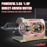 BUCKTOOL 5.0A Belt Disc Sander 4 in x 36 in Belt and 6 in Disc Sander with 3/4HP Direct-drive Motor and Portable Al Base, BD4603 Upgraded Model Bucktool