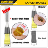 HURRICANE 4 Piece Wood Chisel Set for Woodworking, CRV Steel Beveled Edge Sharp Blade with Caps, Extra Large Size Durable PVC High Impact Handle, HURRICANE