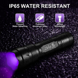 ULTRAFIRE UV Flashlight 395-405 nm Led Blacklight for Curing UV Glue, Leak Detector, Pet Urine Stain ULTRAFIRE