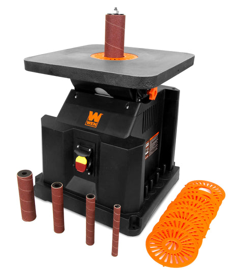 WEN AT6535 3.5-Amp Oscillating Spindle Sander with Extra Large Beveling Table Top WEN