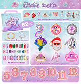 Girls Charm Bracelet Making Kit: Mermaid Jewelry Supplies Make Set Charm Bracelets Kits DIY Art Craft Set Girl Toys Age 5 6 7 8 9 10 11 12 Year Old BDBKYWY