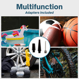 Asani 12V Air Compressor - Portable & Compact Tire Pump, 150 PSI Heavy-Duty Double Cylinder Tire Inflator with LED Flashlight, Ideal for SUVs, Asani