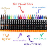 AROIC Paint Pens for Rock Painting - 48 Pack.Write On Anything! Paint pens for Rock, Wood, Metal, Plastic, Glass, Canvas, Ceramic & More! Low-Odor, AROIC