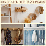 50 Pcs Mini Shaker Pegs Wooden Hooks Wall Mounted, Smooth Texture Wood Pegs for Hanging Coat Hat Towel Clothes Wall Organizing Supplies, 0.98 x 0.43 Yinkin