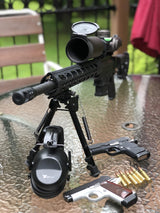 Earmuffs hearing protection with low profile passive folding design 26dB NRR and reduces up to 125dB, black G & F Products