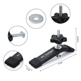 Hot Favorable Aluminum T-Track T-Hold Down Clamps,6-3/8"L x 1-1/4" Width-Woodworking and Clamps-Fine Sandblast Black Anodized-2 Pack Hot Favorable