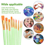 ESRICH Acrylic Paint Brushes Set, 16 Packs/160 Pcs, Nylon Brush Head, Suitable for Acrylic, Oil, Watercolor, Rock Body Face Nail Art, Perfect Suit of ESRICH