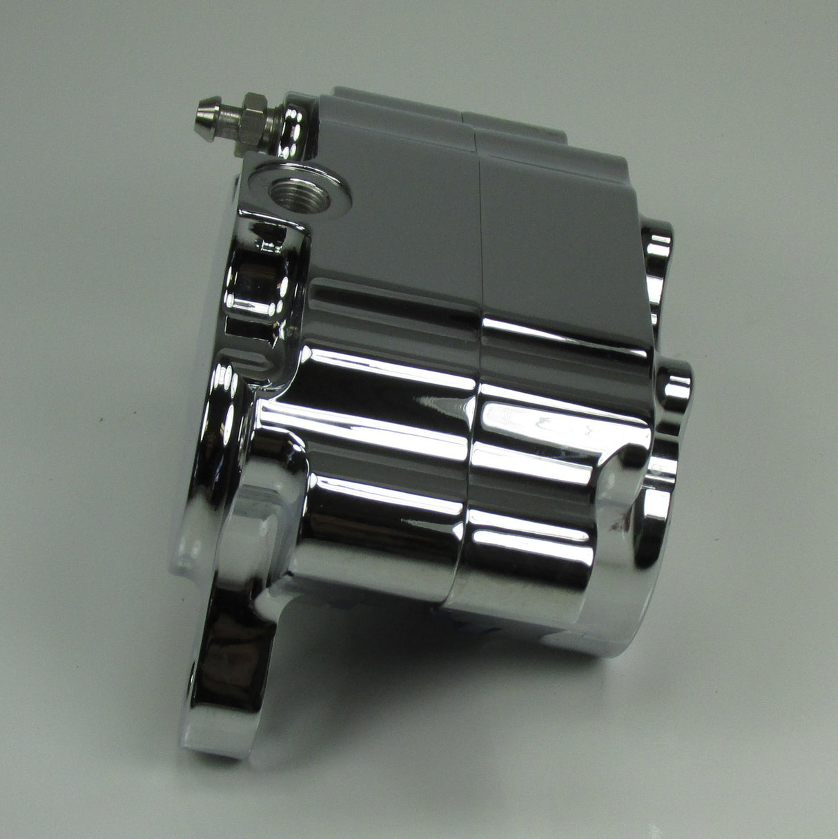 Chrome Ultima 4-piston Billet Aluminum Motorcycle Brake Caliper WITH PADS - Mounting Kits Also Available - Harley Chopper Bobber Cafe Racer Billet Proof Designs