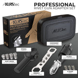KLRStec Professional Rivet Gun Adapter - Rivet Attachment for Cordless Screwdrivers and Drills - Easy processing for Pop Rivets KLRS