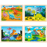 88 Colors Alcohol Markers & 4 Pack Wooden Dinosaur Puzzles VigorFun