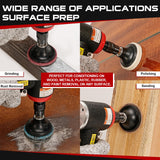 SI FANG 16Pcs Air Die Grinder Kit, Right Angle Die Grinder with 1/4" 1/8" Collets and 2" Quick Change Roll Lock Sanding Discs Accessories Set, SI FANG