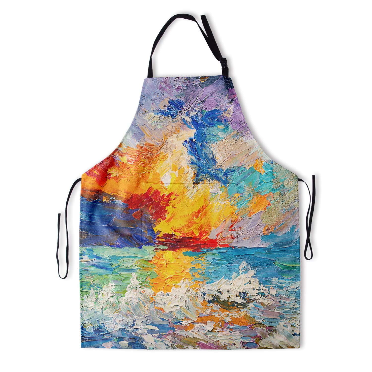 Giwawa Oil Paint Painting Apron - Adjustable Neck & Hidden Centre