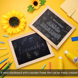 Harloon 6 Pcs Chalk Board Small 8.5 x 10.5 Double Sided Mini Unfinished Wood Frame Tabletop Blackboard Signs Classroom School Supplies for Kid Party Harloon