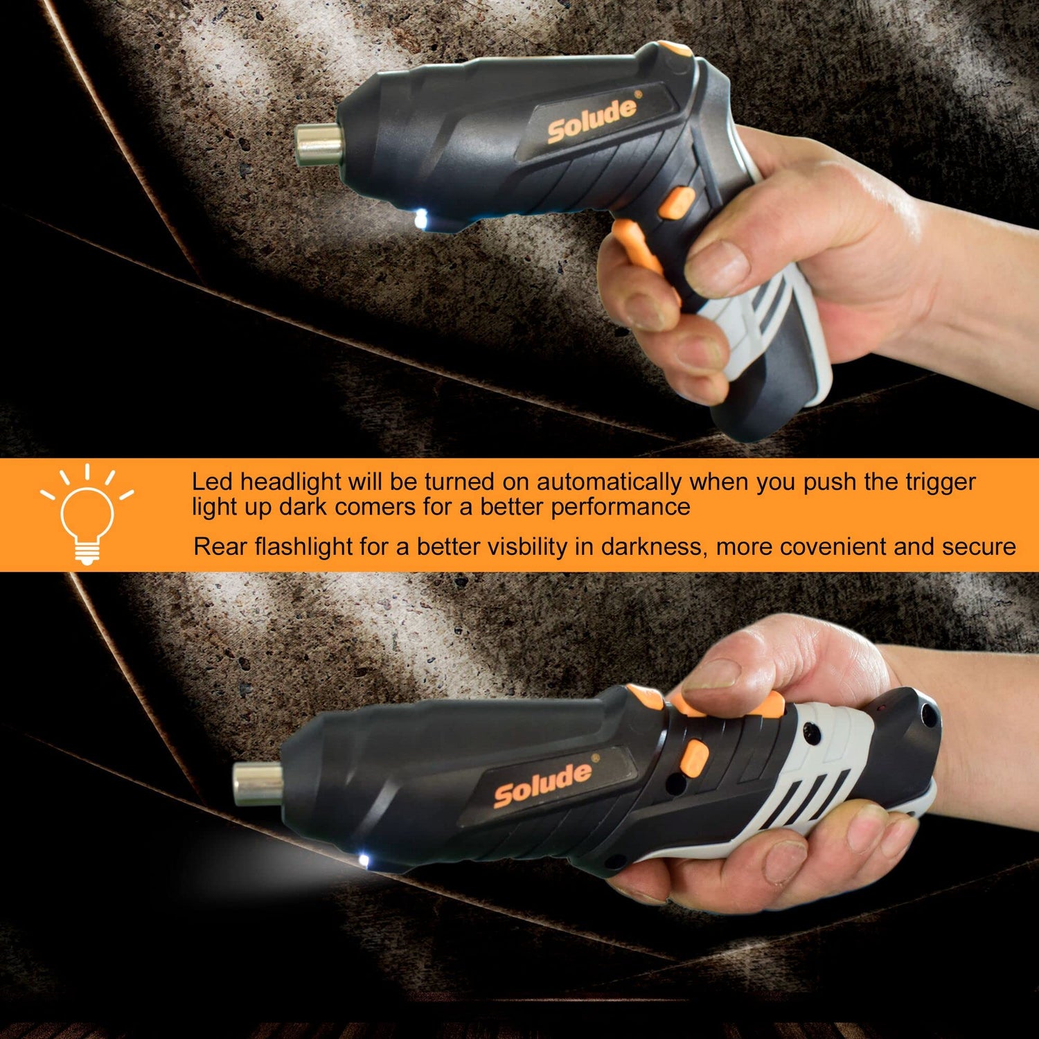 SOLUDE 130-Piece Home Tool Kit with 3.6V Cordless Rechargeable Screwdriver,Basic Women's Tool Set for New Home,Apartment,Dorm & DIY Projects SOLUDE