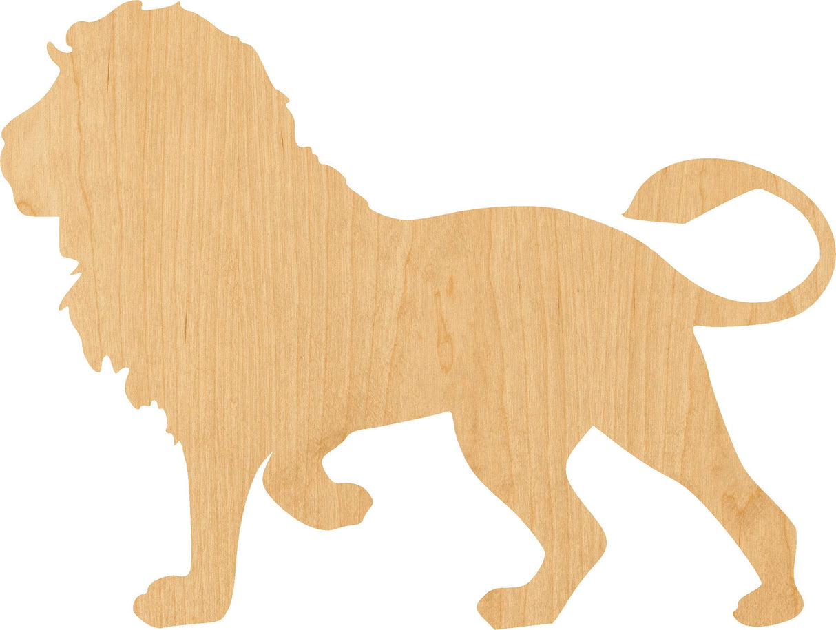Lion 1 Laser Cut Out Wood Shape Craft Supply - 4 Inch Generic