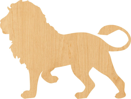 Lion 1 Laser Cut Out Wood Shape Craft Supply - 4 Inch Generic