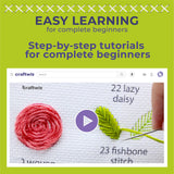 Craftwiz 4 Set Embroidery Starter Kit, Embroidery Kit for Beginners Adults and Kids with Patterns, Beginner Embroidery Kit for Adults, Hand Craftwiz