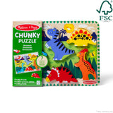 Melissa & Doug Dinosaur Wooden Chunky Puzzle (7 pcs) Melissa & Doug