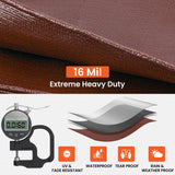 Winpull Tarp 12x20FT, 16 Mil Heavy Duty Large Tarps, Waterproof Tarp with Brass Grommets and Reinforced Edges, UV Resistant, Tear&Fade Resistant Poly Winpull